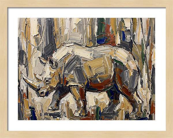Wombat In Abstract Landscape