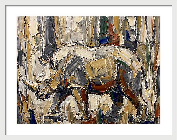 Wombat In Abstract Landscape