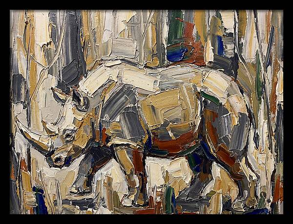 Wombat In Abstract Landscape