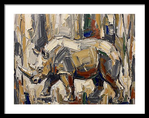 Wombat In Abstract Landscape