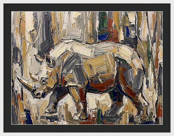 Wombat In Abstract Landscape