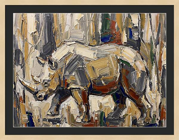 Wombat In Abstract Landscape