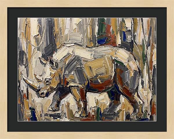 Wombat In Abstract Landscape
