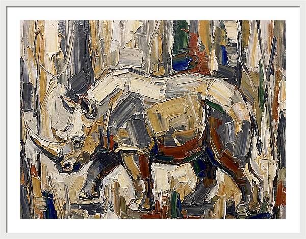 Wombat In Abstract Landscape