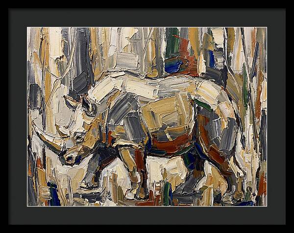 Wombat In Abstract Landscape