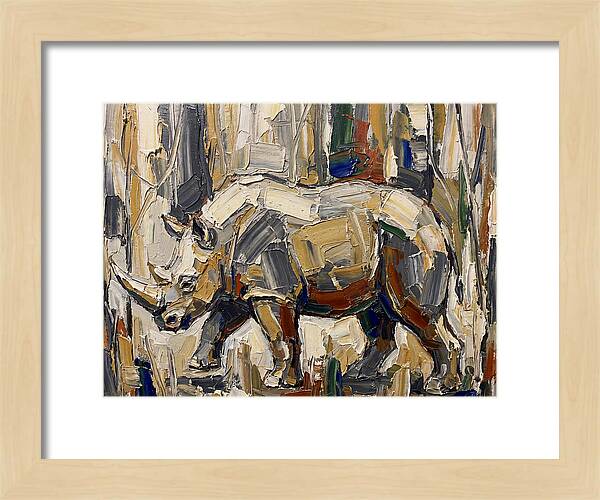 Wombat In Abstract Landscape