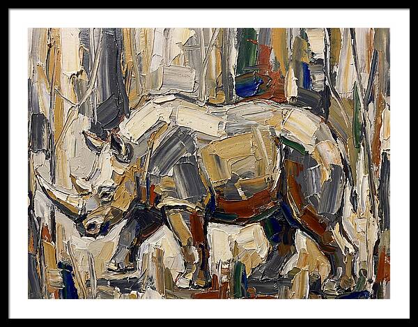 Wombat In Abstract Landscape