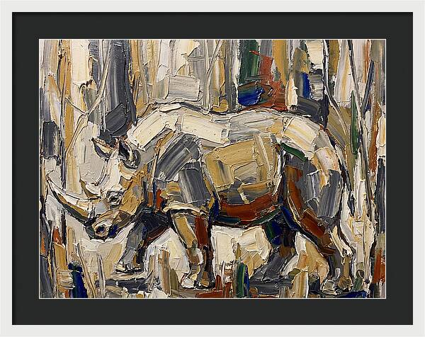 Wombat In Abstract Landscape