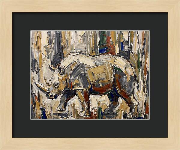 Wombat In Abstract Landscape