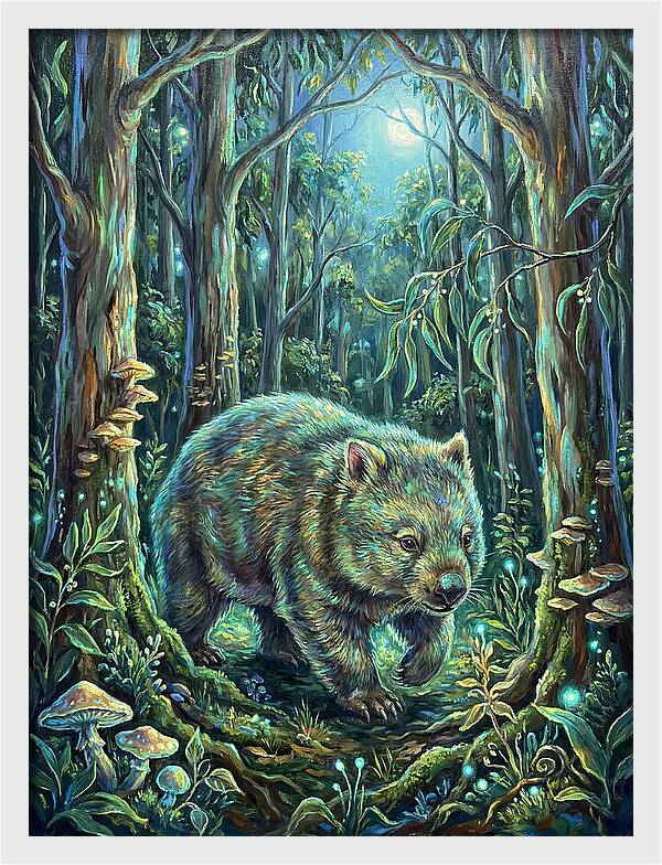Wombat In Enchanted Forest