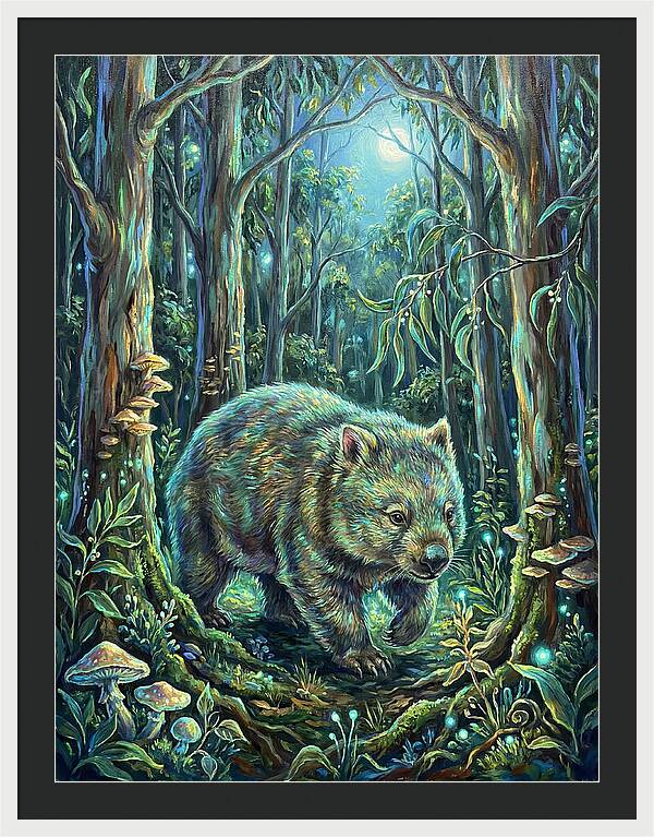 Wombat In Enchanted Forest