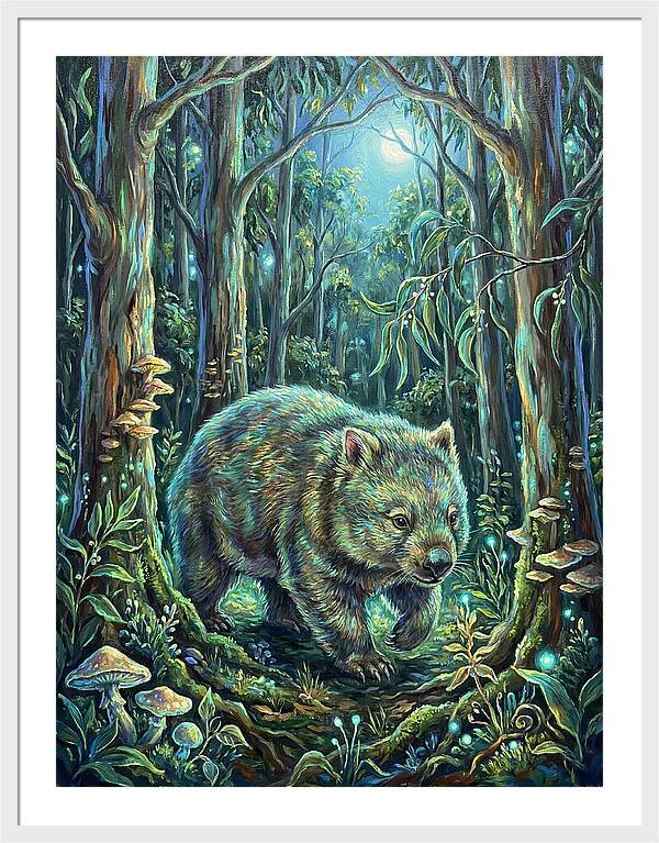 Wombat In Enchanted Forest