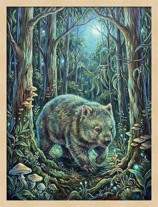 Wombat In Enchanted Forest