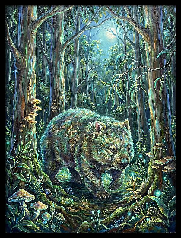 Wombat In Enchanted Forest
