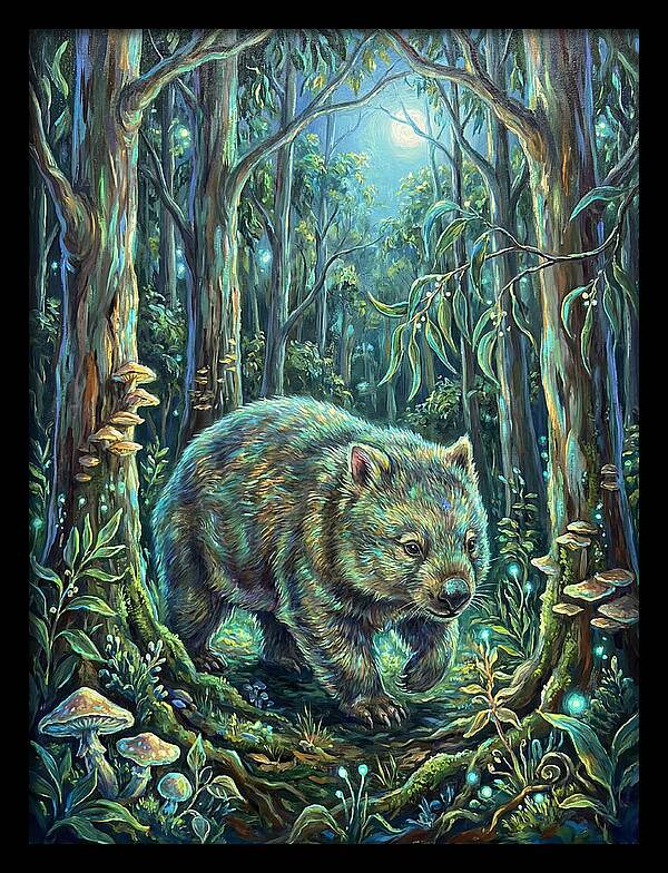 Wombat In Enchanted Forest
