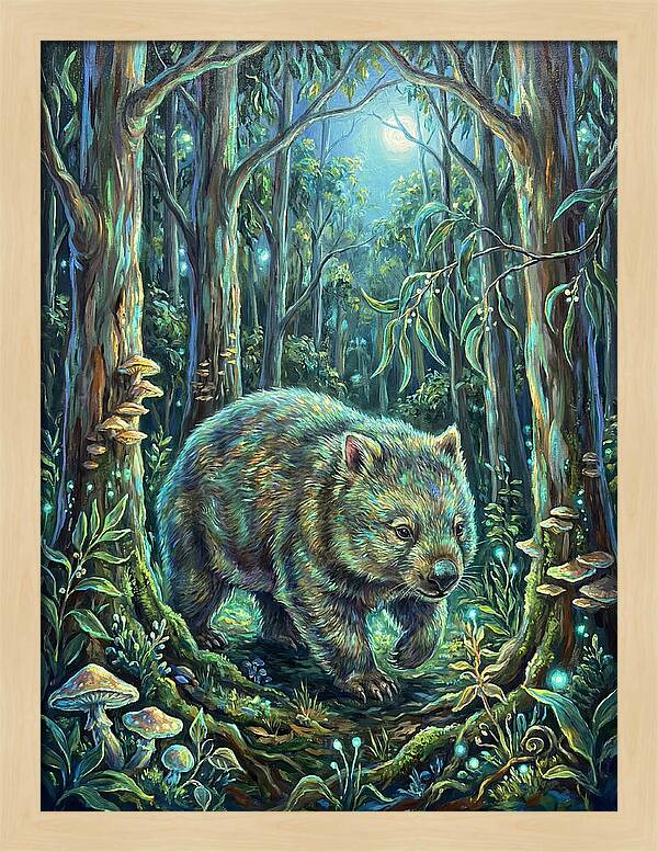 Wombat In Enchanted Forest