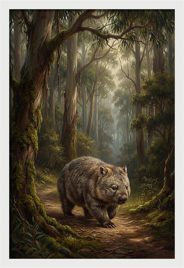 Wombat In The Forest