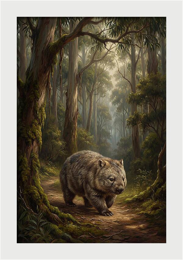 Wombat In The Forest