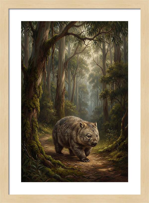 Wombat In The Forest