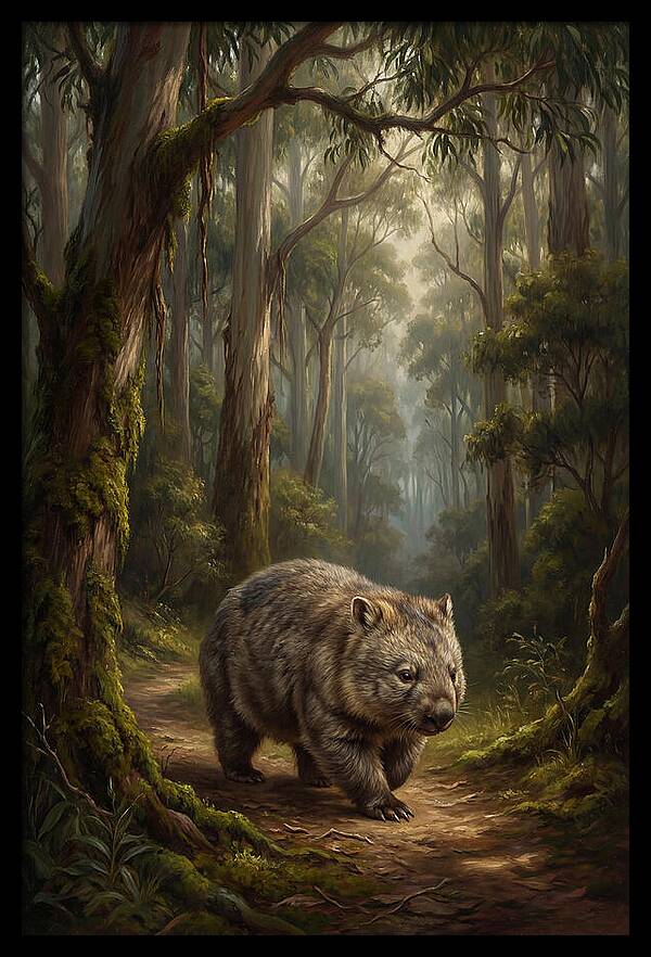 Wombat In The Forest