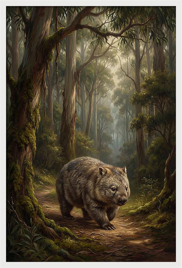 Wombat In The Forest