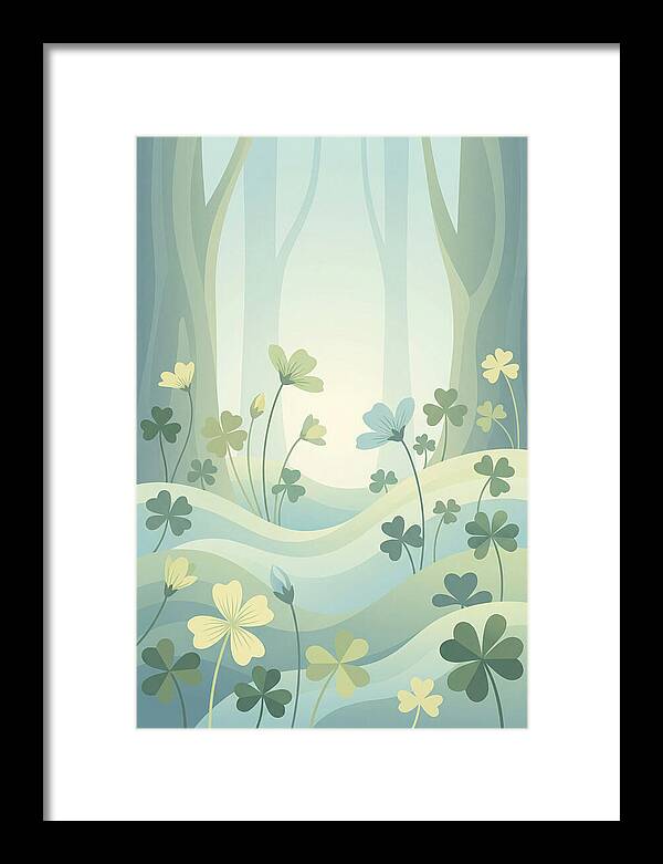 Wood Sorrel In A Dreamy Forest