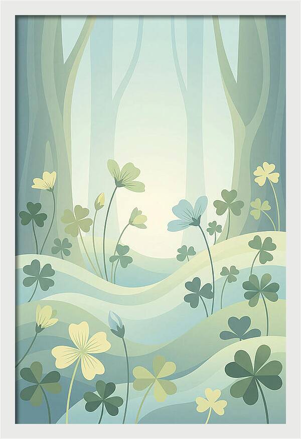 Wood Sorrel In A Dreamy Forest