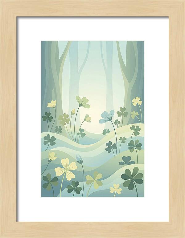 Wood Sorrel In A Dreamy Forest