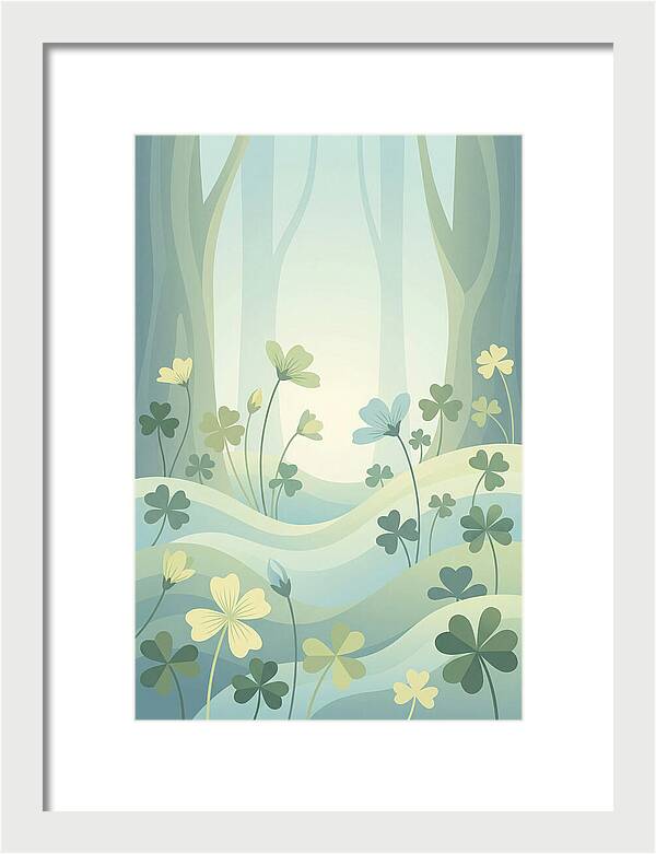 Wood Sorrel In A Dreamy Forest
