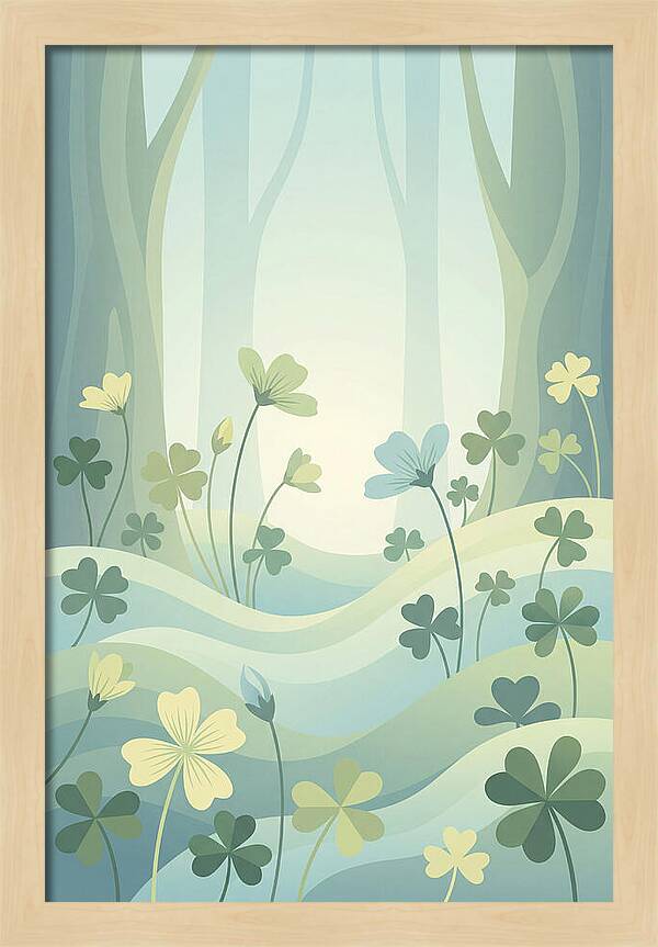 Wood Sorrel In A Dreamy Forest