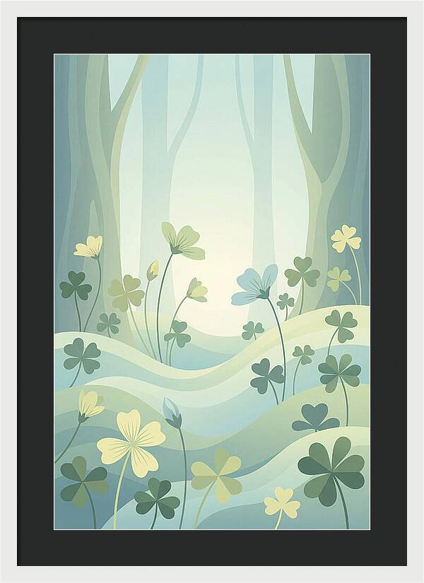 Wood Sorrel In A Dreamy Forest