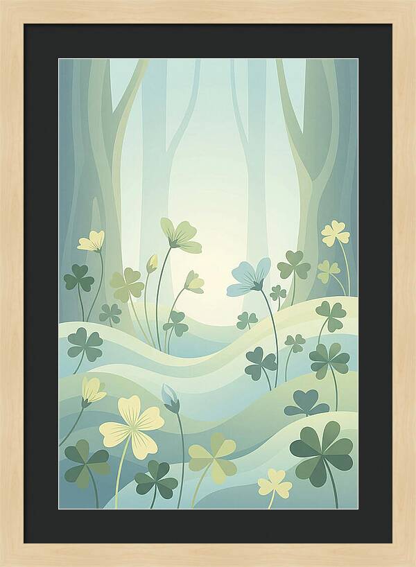 Wood Sorrel In A Dreamy Forest