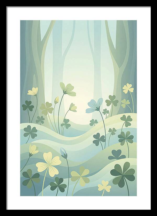 Wood Sorrel In A Dreamy Forest
