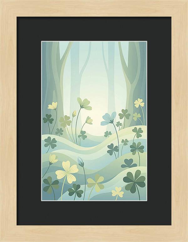 Wood Sorrel In A Dreamy Forest