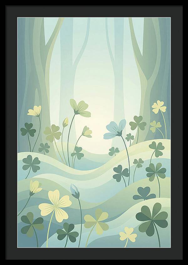 Wood Sorrel In A Dreamy Forest