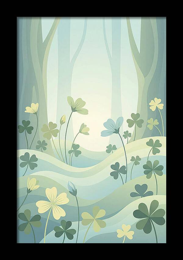 Wood Sorrel In A Dreamy Forest