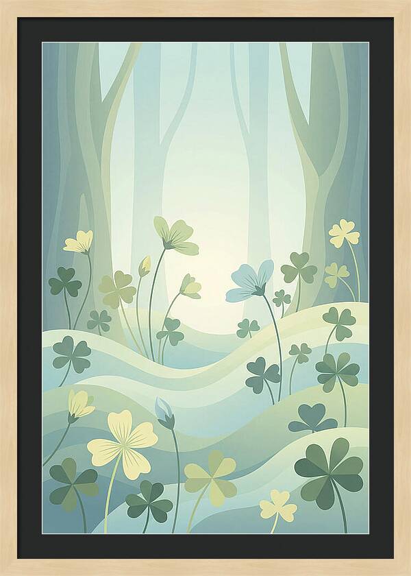 Wood Sorrel In A Dreamy Forest