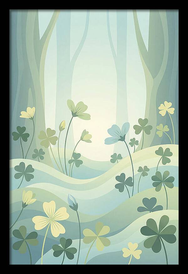 Wood Sorrel In A Dreamy Forest