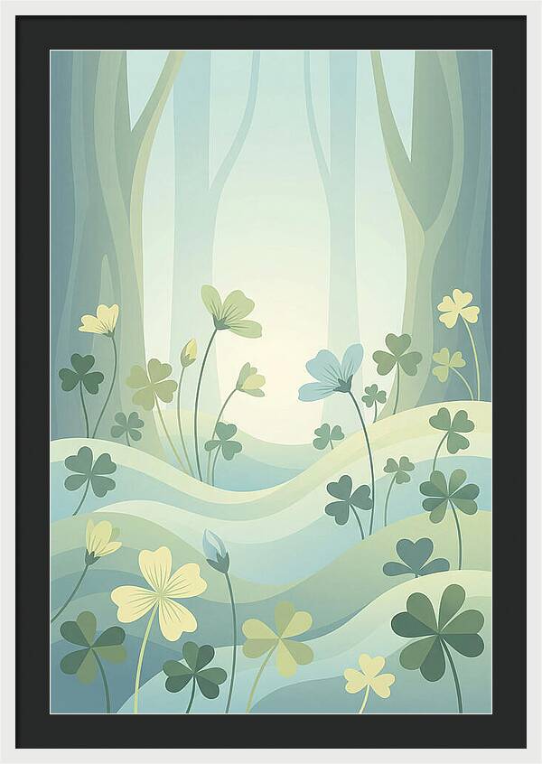 Wood Sorrel In A Dreamy Forest