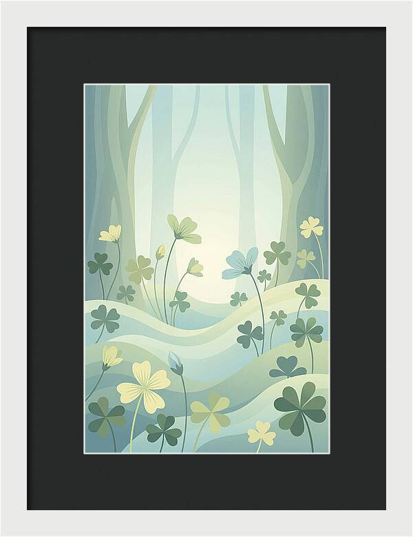 Wood Sorrel In A Dreamy Forest