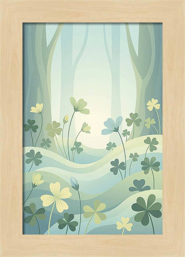 Wood Sorrel In A Dreamy Forest