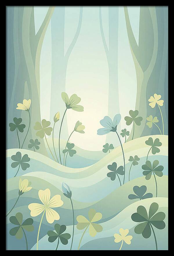 Wood Sorrel In A Dreamy Forest