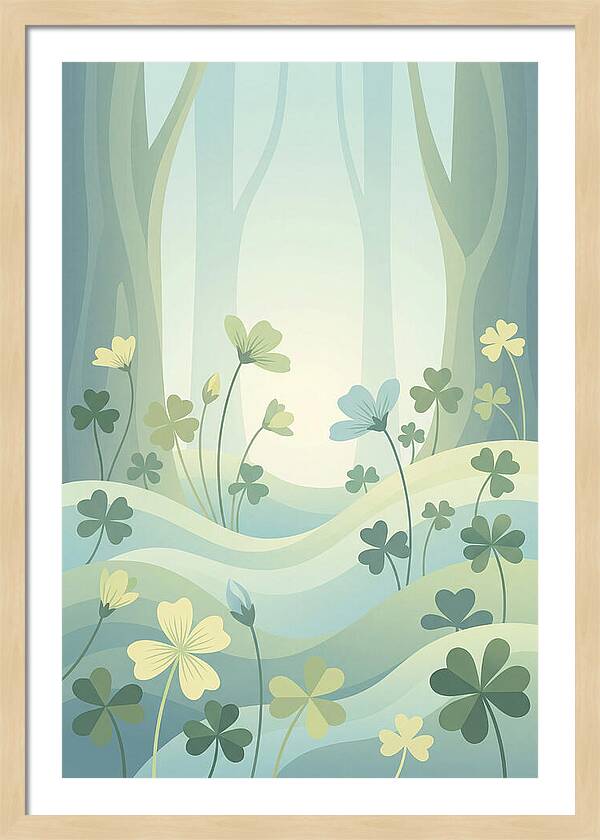 Wood Sorrel In A Dreamy Forest