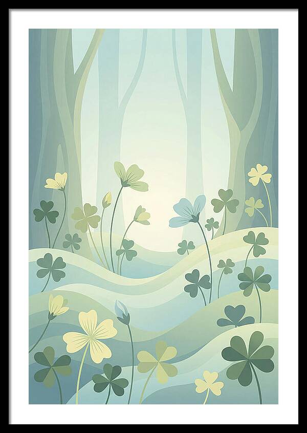 Wood Sorrel In A Dreamy Forest