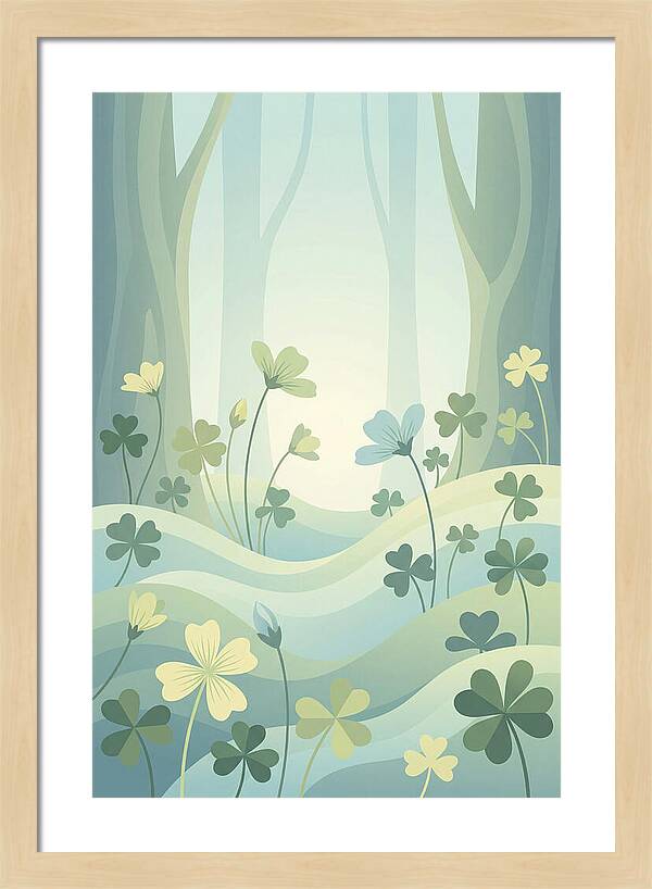 Wood Sorrel In A Dreamy Forest