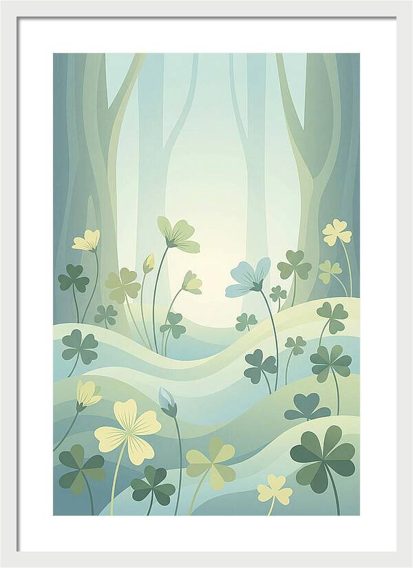 Wood Sorrel In A Dreamy Forest