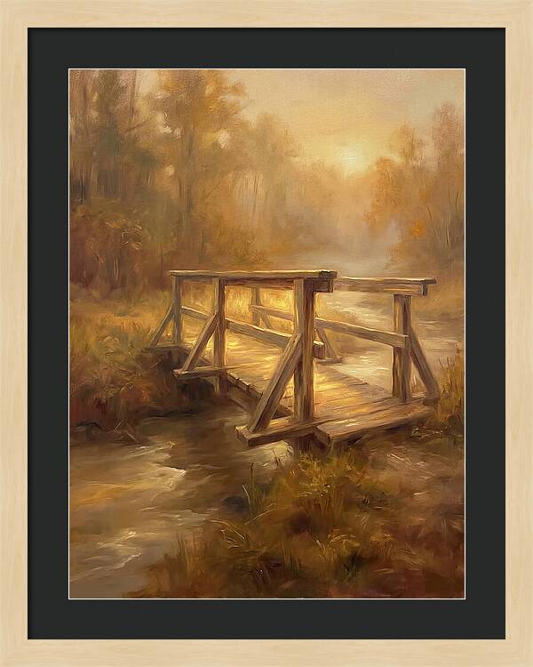 Wooden Bridge At Dawn