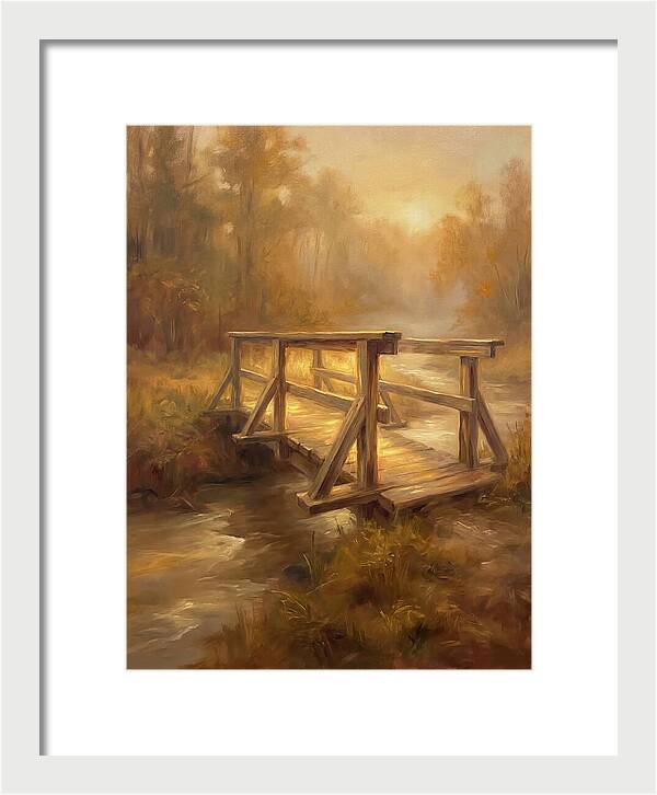 Wooden Bridge At Dawn