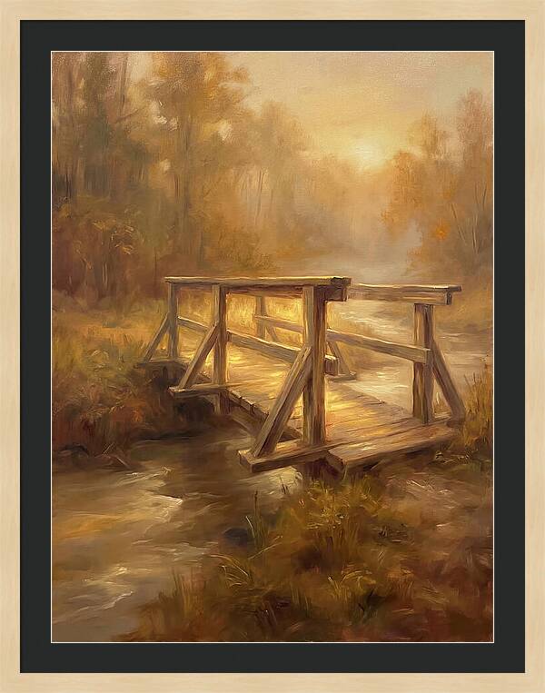 Wooden Bridge At Dawn