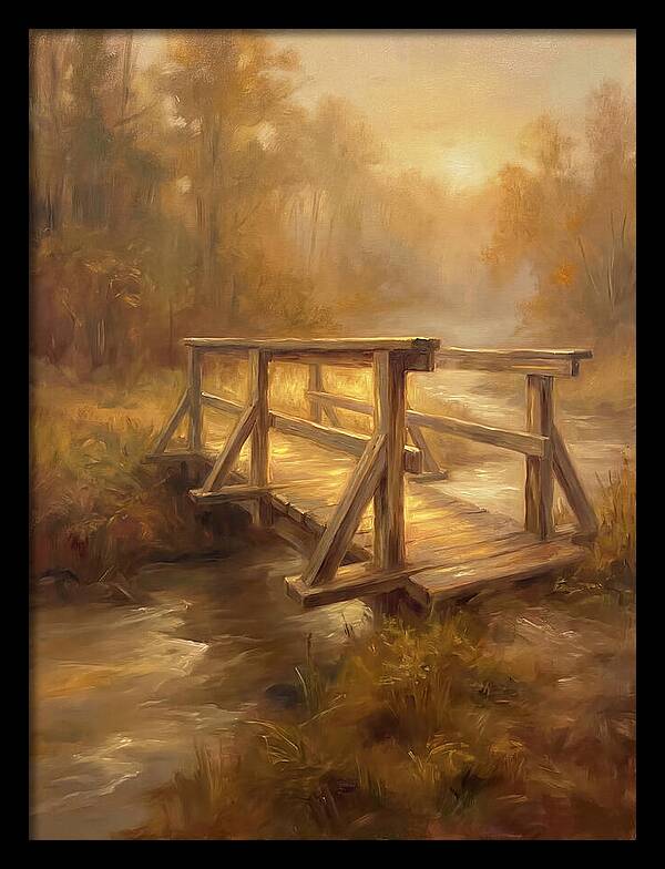 Wooden Bridge At Dawn